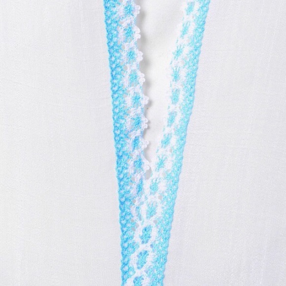 NWT White and Blue Santa Fe pattern KIMONO - Picture 2 of 6